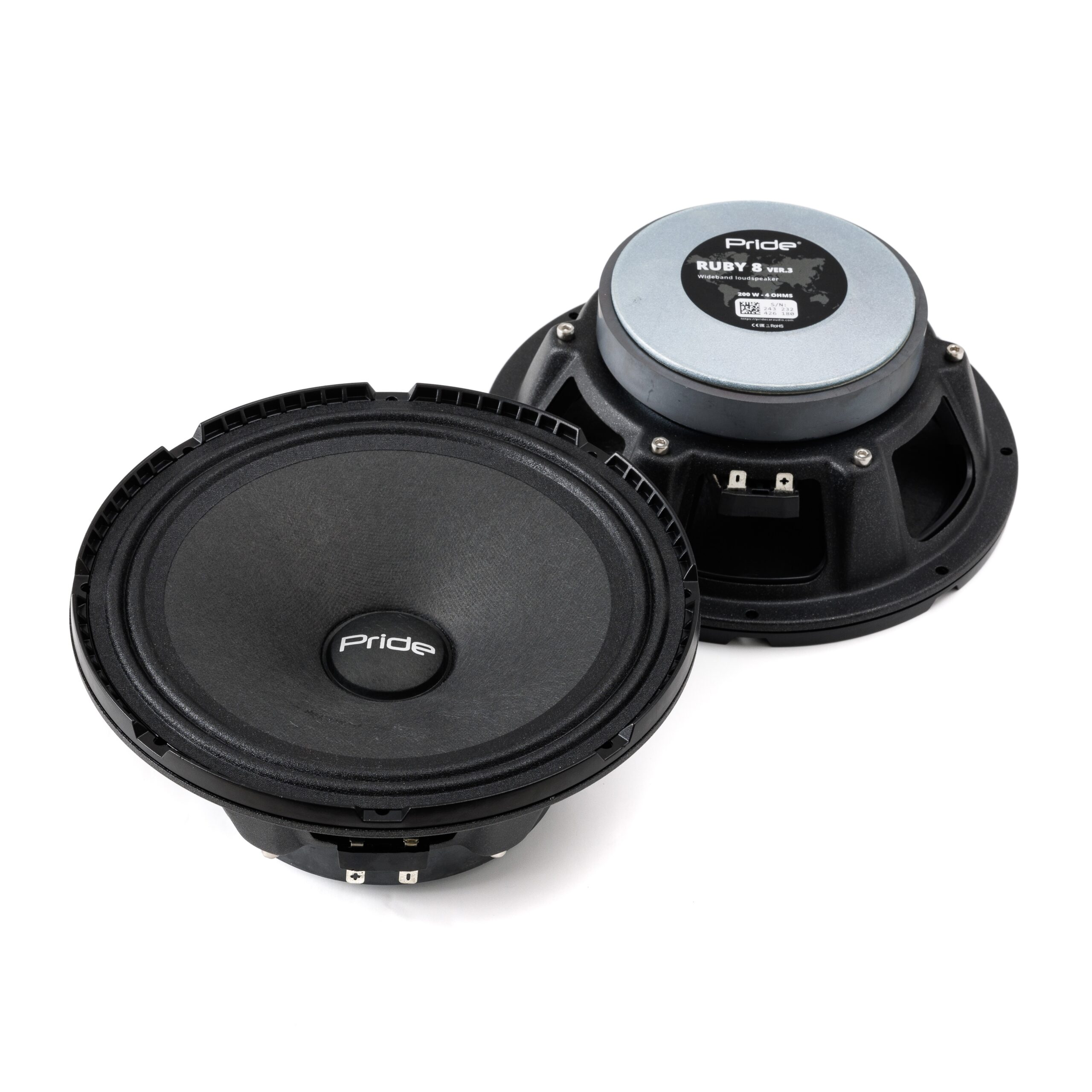 Pride Ruby 8 v3 Speakers RMS 200W Size 8" (pair)