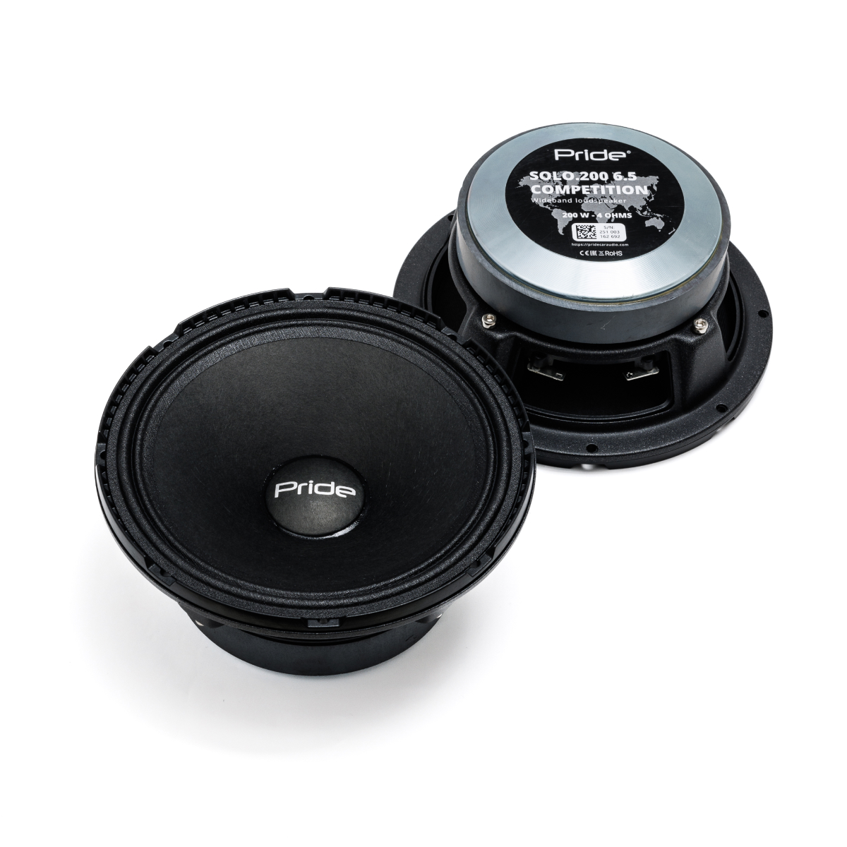 Pride Solo 200 Competition Speakers RMS 200W Size 6,5" (pair)